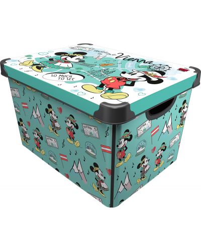 Кутия за съхранение Disney - Виена, 20 l, зелена - 1