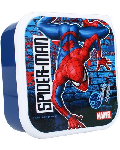 Кутия за храна 3 в 1 Vadobag Spider-Man - Let's Eat! - 2