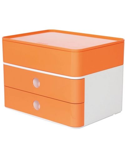 Кутия с 2 чекмеджета Han - Allison smart plus, оранжева - 1