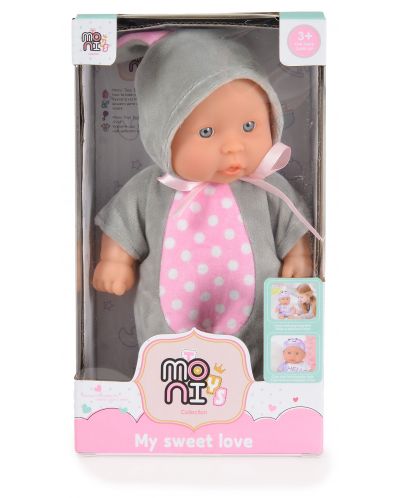 Кукла Moni Toys - С костюм на сиво зайче, 20 cm - 2