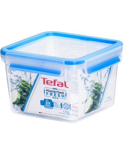 Kутия за храна Tefal - Clip & Close, K3021712, 1.75 l, синя - 3