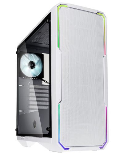 Кутия Bitfenix - Enso Mesh RGB, mid tower, бяла/прозрачна - 1