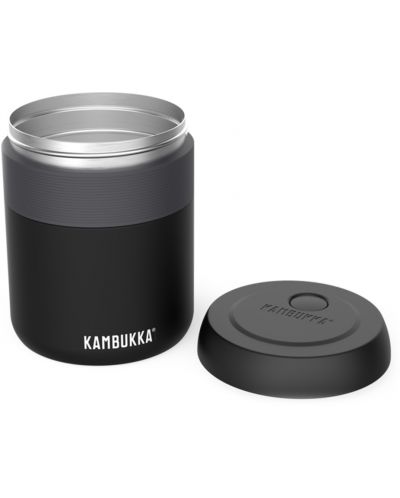 Кутия за храна и напитки Kambukka - Bora, 600 ml, черен мат - 2