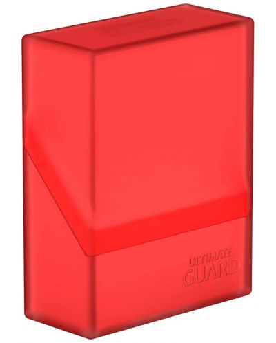 Кутия за карти Ultimate Guard Boulder Deck Case Standard Size - Ruby (40 бр.) - 1