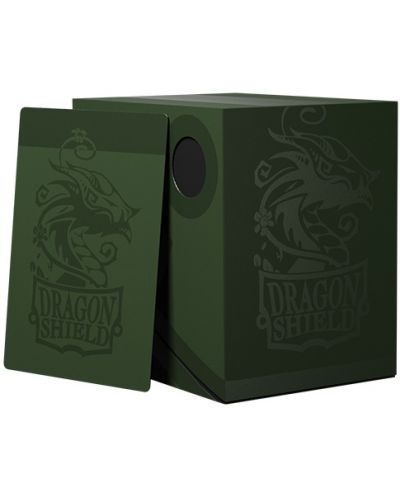 Кутия за карти Dragon Shield Double Shell - Forest Green/Black (150 бр.) - 2