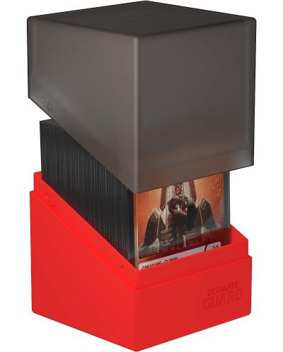 Кутия за карти Ultimate Guard Boulder Deck Case Synergy - Черна/Червена (100+ бр.) - 3