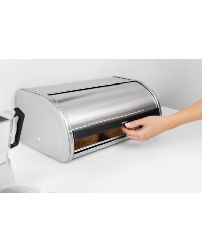 Кутия за хляб Brabantia - Roll Top, 16 l, Brilliant Steel - 3