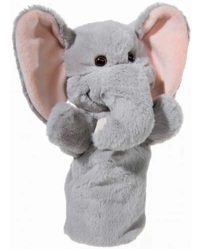 Кукла за театър Heunec - Слон с розови уши, 28 cm - 1