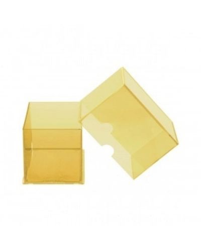 Кутия за карти Ultra Pro - Eclipse 2-Piece Deck Box, Lemon Yellow (100+ бр.) - 2