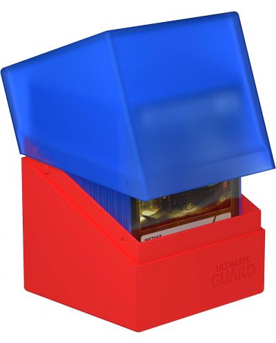 Кутия за карти Ultimate Guard Boulder Deck Case Synergy - Синя/Червена (100+ бр.) - 2