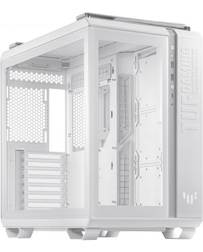 Кутия ASUS - TUF Gaming GT502, mid tower, бяла/прозрачна - 1