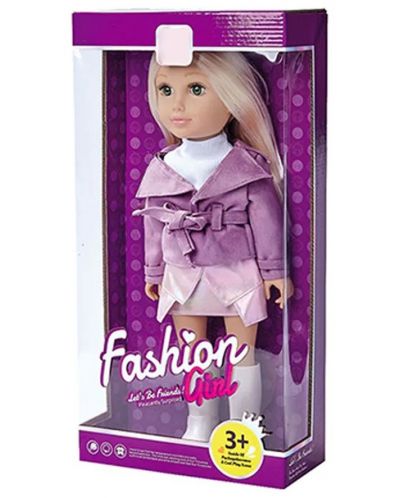 Кукла Ocie - Fashion Girl, с лилав тоалет, 46 cm - 2