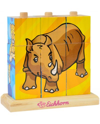 Пъзел с кубчета и картинки Eichhorn - 2
