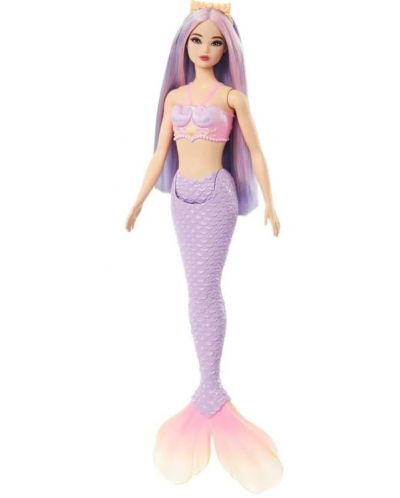 Кукла Barbie - Барби русалка с лилава коса - 1