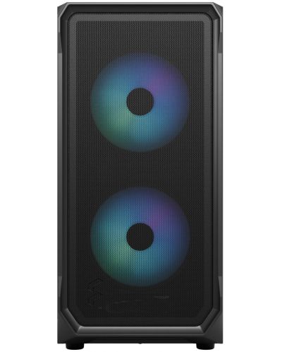 Кутия Fractal Design - Focus 2 RGB, mid tower, черна/прозрачна - 2
