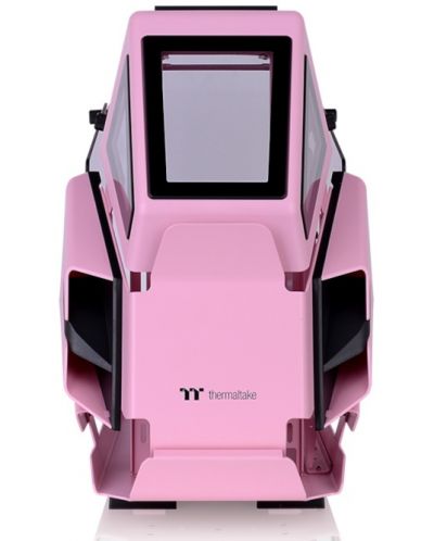 Кутия Thermaltake - AH T200 Pink, micro tower, розова/прозрачна - 3