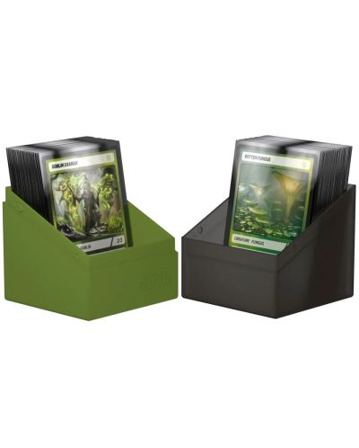 Кутия за карти Ultimate Guard Druidic Secrets Arbor Boulder Deck Case - Маслинено зелена (100+ бр.) - 3