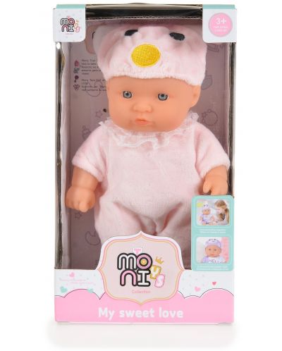 Кукла Moni Toys - С розов костюм на мишле, 20 cm - 2