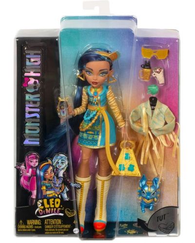 Кукла Monster High - Клео, с домашен любимец и аксесоари - 2