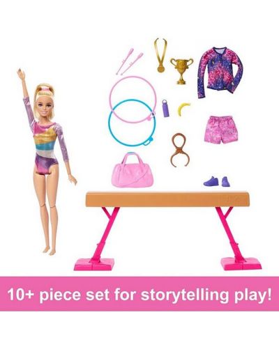 Кукла Barbie You can be anything - Барби гимнастичка, с аксесоари - 4