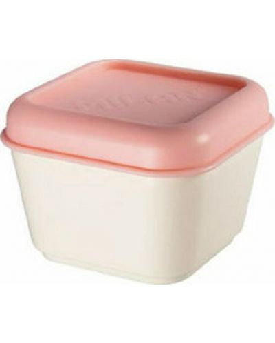 Кутия за храна Milan - 330 ml, с розов капак - 1