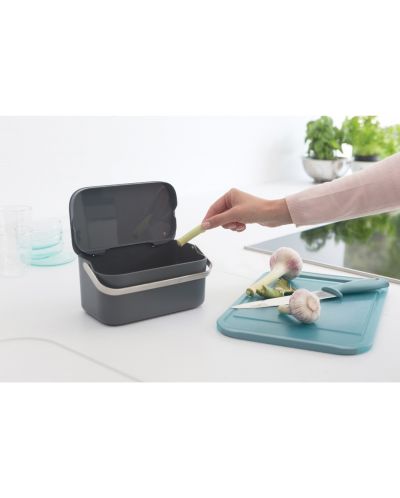 Кутия за хранителни отпадъци Brabantia - SinkSide Dark Grey - 8