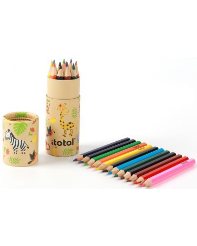 Кутия с моливи I-Total Animals - 12 цвята - 3