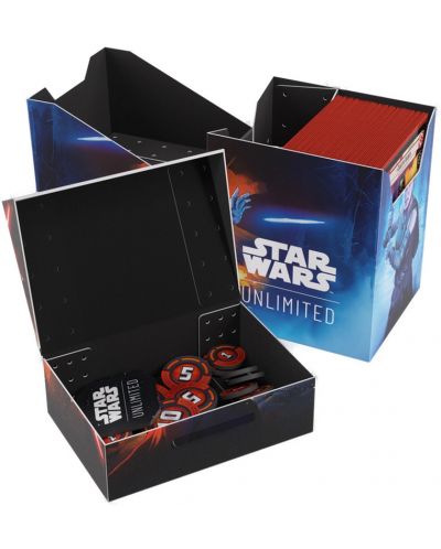 Кутия за карти Gamegenic - Star Wars: Unlimited Soft Crate - Rey/Kylo Ren (60 бр.) - 7