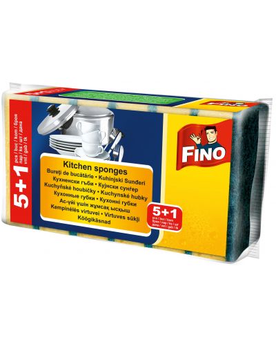 Кухненски гъби Fino - 5+1 броя - 1