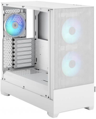 Кутия Fractal Design - Pop Air RGB, mid tower, бяла/прозрачна - 7