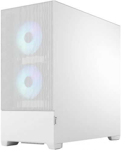 Кутия Fractal Design - Pop Air RGB, mid tower, бяла/прозрачна - 5