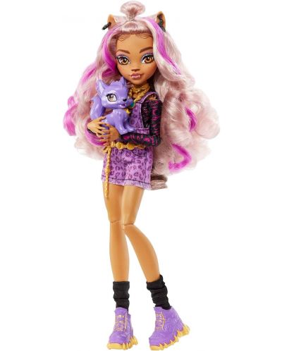 Кукла Monster High - Клодийн, с домашен любимец и аксесоари - 2