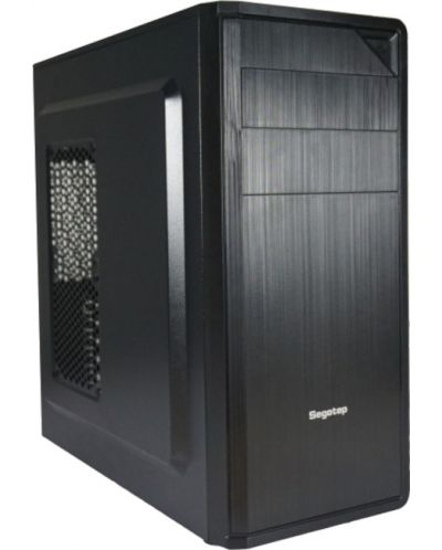 Кутия Segotep - S3, + захранване 500W, mid tower, черна/прозрачна - 2