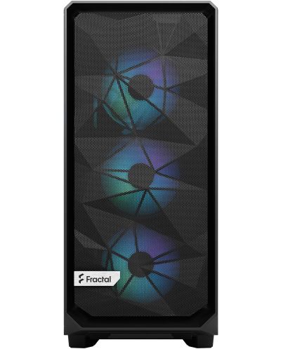 Кутия Fractal Design - Meshify 2 Compact RGB, mid tower, черна/прозрачна - 2