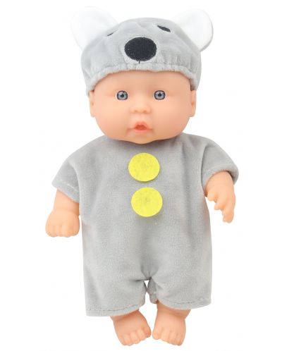 Кукла Moni Toys - Със сив костюм на мишле, 20 cm - 1