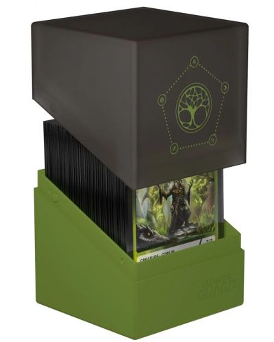 Кутия за карти Ultimate Guard Druidic Secrets Arbor Boulder Deck Case - Маслинено зелена (100+ бр.) - 2