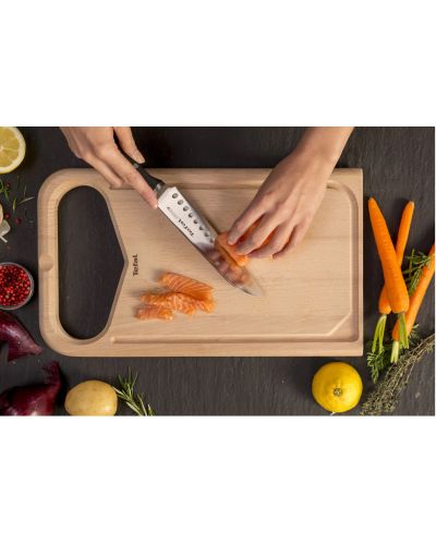 Кухненски нож Tefal - Ice Force Santoku, 18 cm, черен - 6