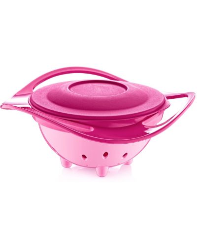 Купа за хранене с въртене на 360° BabyJem - Розова - 1
