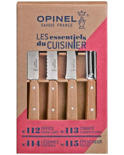 Кухненски комплект Opinel - Les Essentiels, 4 части, бук - 6