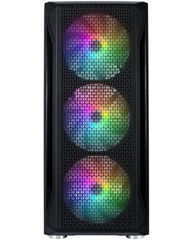 Кутия 1stPlayer - Firebase X5 RGB, mid tower, черна/прозрачна - 3