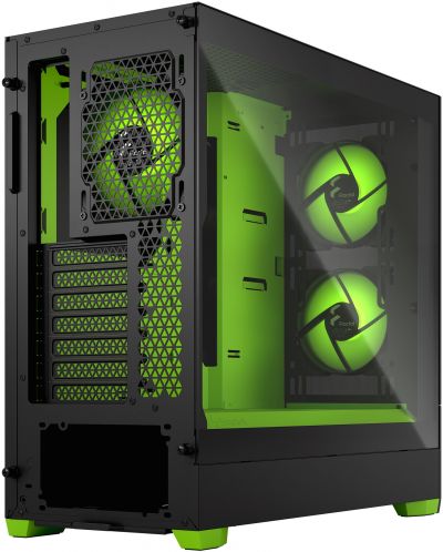 Кутия Fractal Design - Pop Air RGB, mid tower, зелена/черна/прозрачна - 9