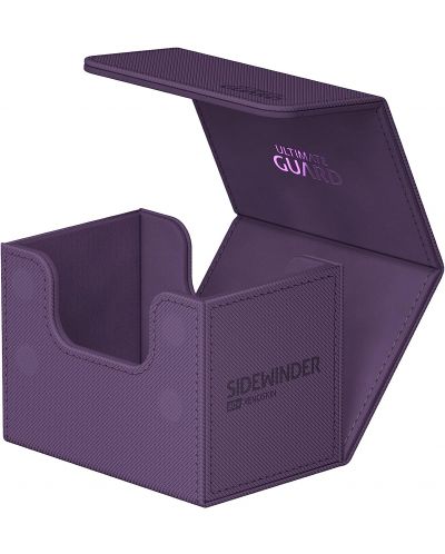 Кутия за карти Ultimate Guard Sidewinder 80+ XenoSkin Monocolor - Purple - 4