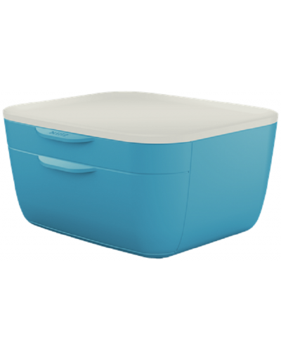 Кутия Leitz Cosy – 2 чекмеджета, синя - 1