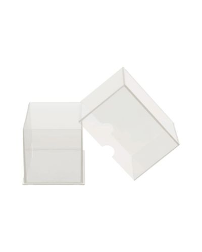 Кутия за карти Ultra Pro - Eclipse 2-Piece Deck Box, Arctic White (100+ бр.) - 2
