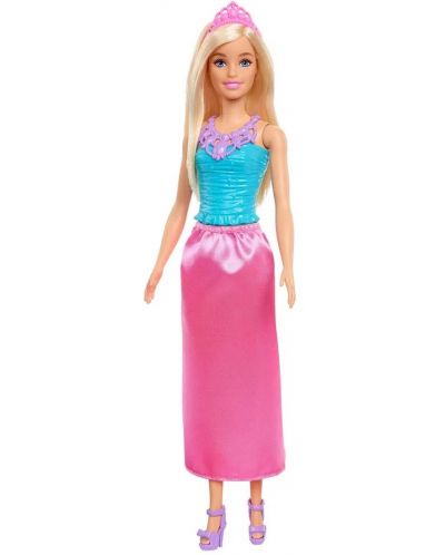 Кукла Barbie - Принцеса, с розова пола - 1