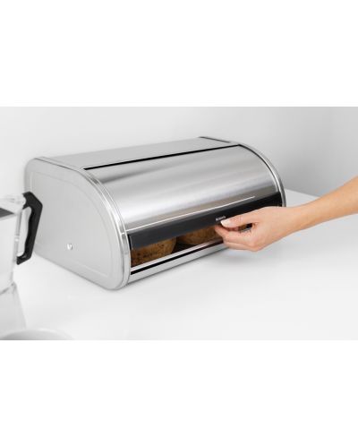 Кутия за хляб Brabantia - Roll Top, 16 l, Matt Steel Fingerprint Proof - 5