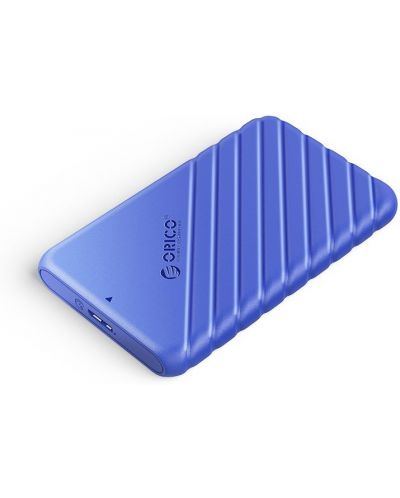 Кутия за твърд диск Orico - 25PW1-U3, USB 3.0, 2.5'', синя - 1