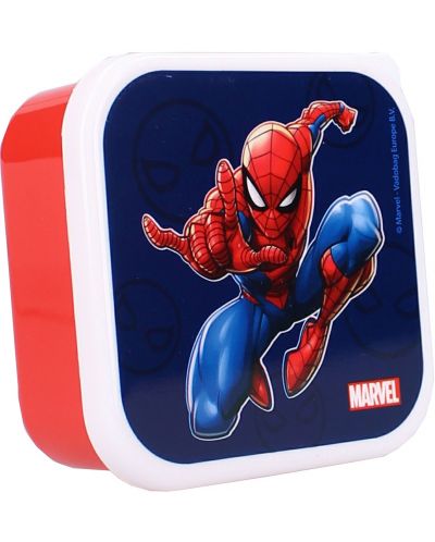 Кутия за храна 3 в 1 Vadobag Spider-Man - Let's Eat! - 4