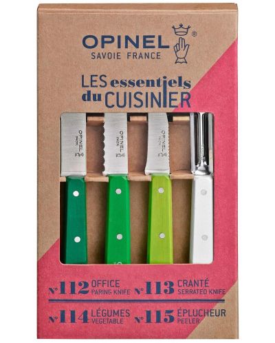 Кухненски комплект Opinel - Les Essentiels Primavera, 4 части, зелен - 6