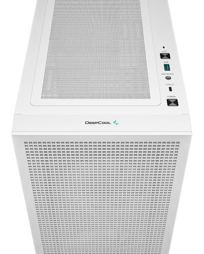 Кутия DeepCool - CH360 White, mini tower, бяла/прозрачна - 8